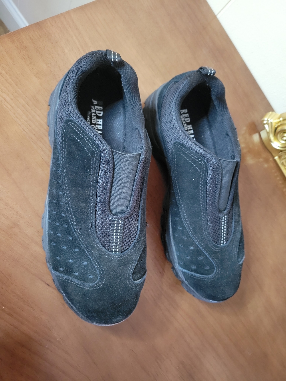 Red Head Mens Black Slip-On Casual Shoes Size 9M